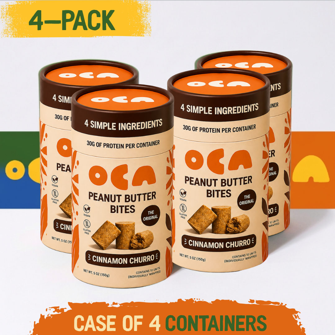 Cinnamon Churro Peanut Butter Bites — 30g protein per container, 4 ingredients - 4 pack