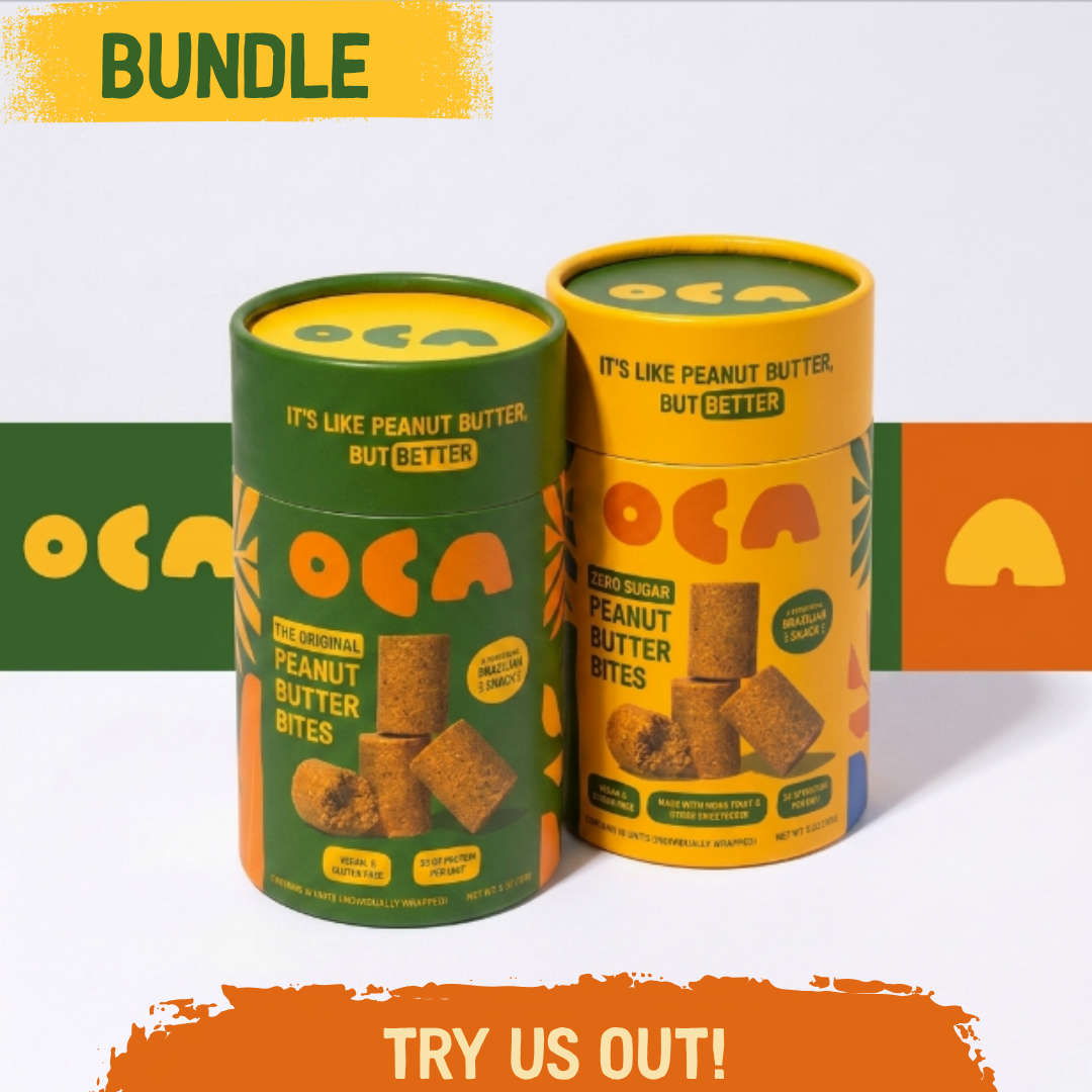 Bundle - Regular and Sugar-Free Peanut Butter Bites — 30g protein per container