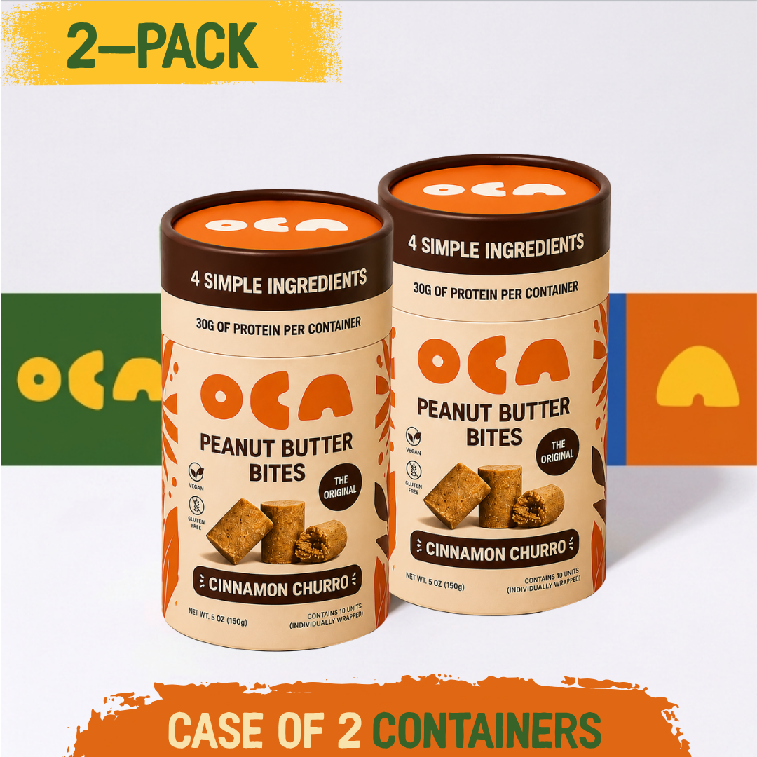 Cinnamon Churro Peanut Butter Bites — 30g protein per container, 4 ingredients